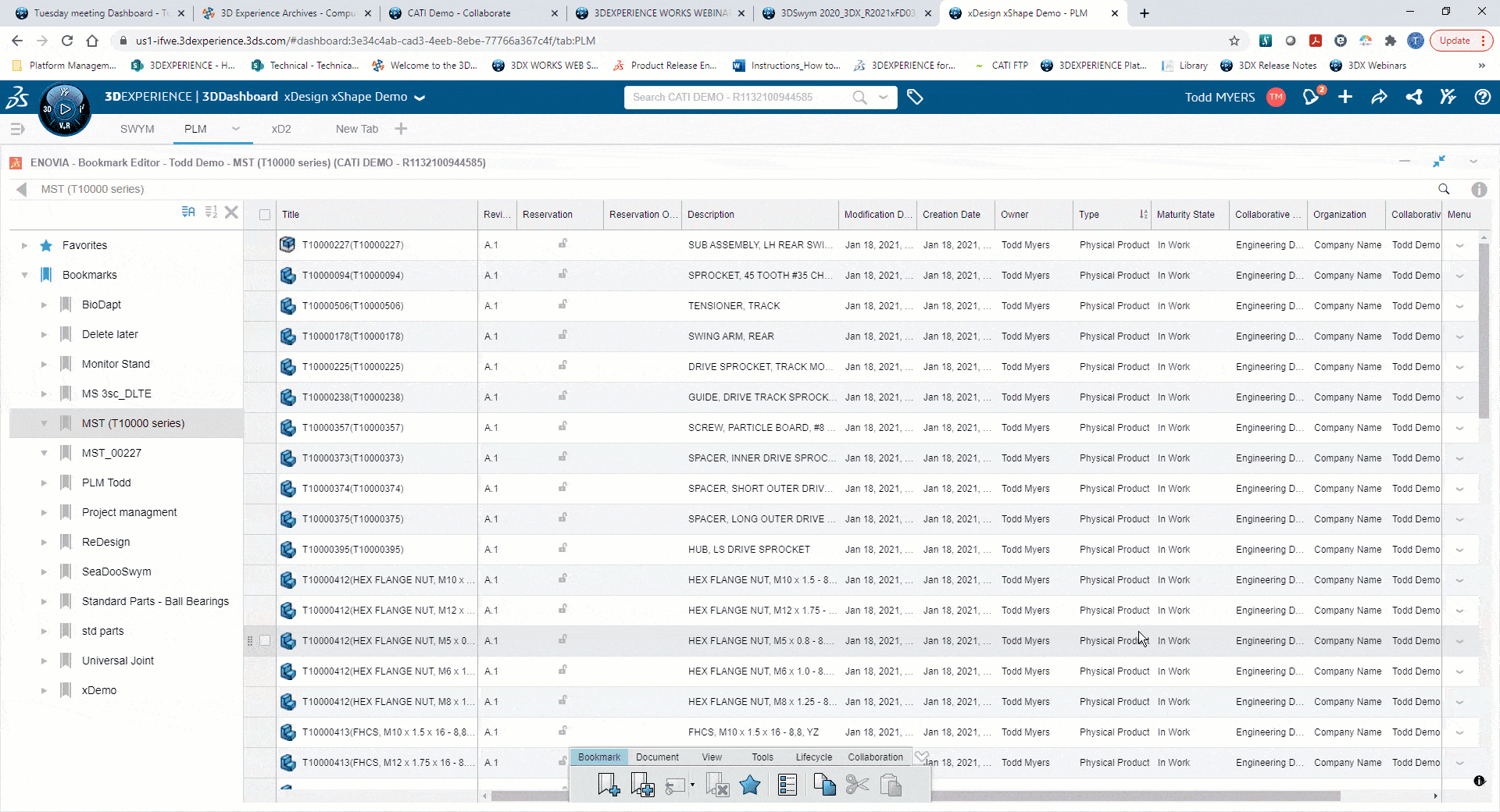 , Accessing and Using Your Data in the Cloud with Bookmarks for 3DEXPERIENCE