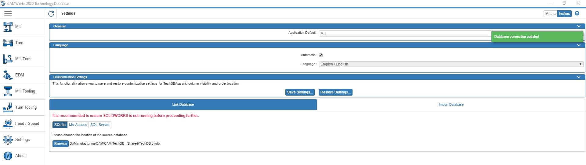 , Share Same Technology Database For SOLIDWORKS CAM and CAMWorks