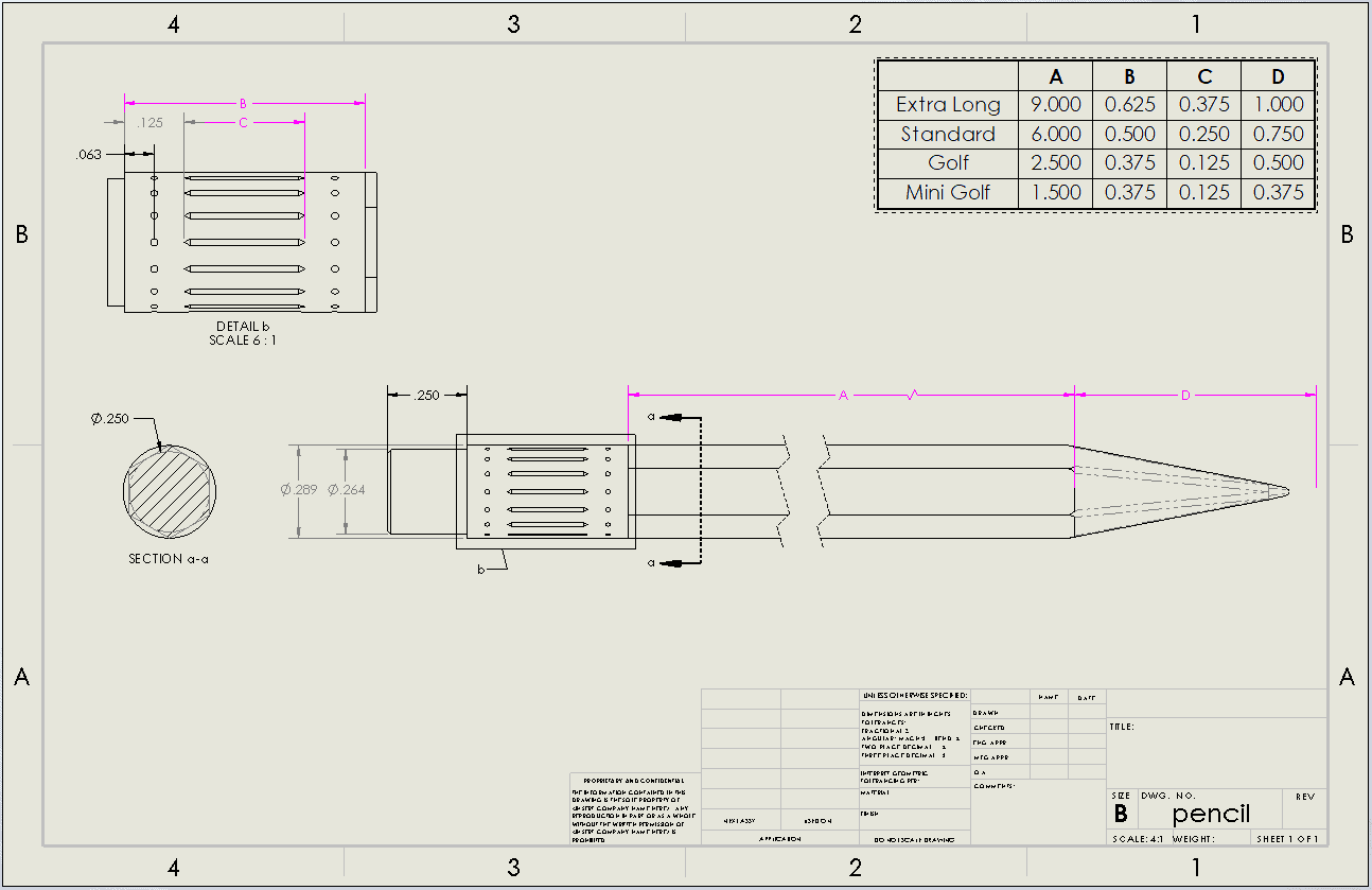 Create Tabulated Drawings In Solidworks