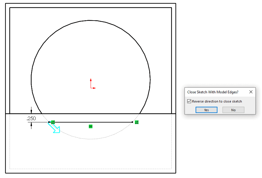 Hidden Lines Visible sketch