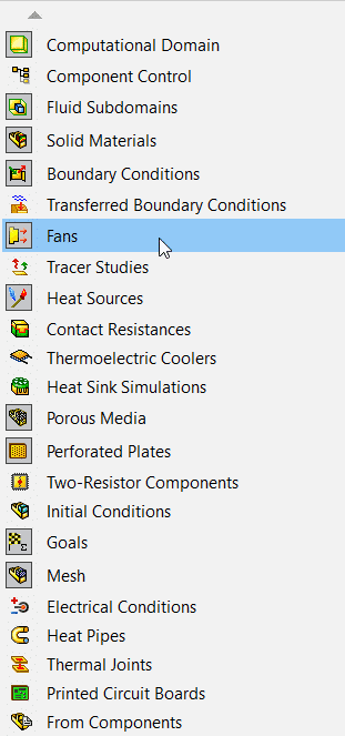 , Modeling fans in SOLIDWORKS Flow Simulation