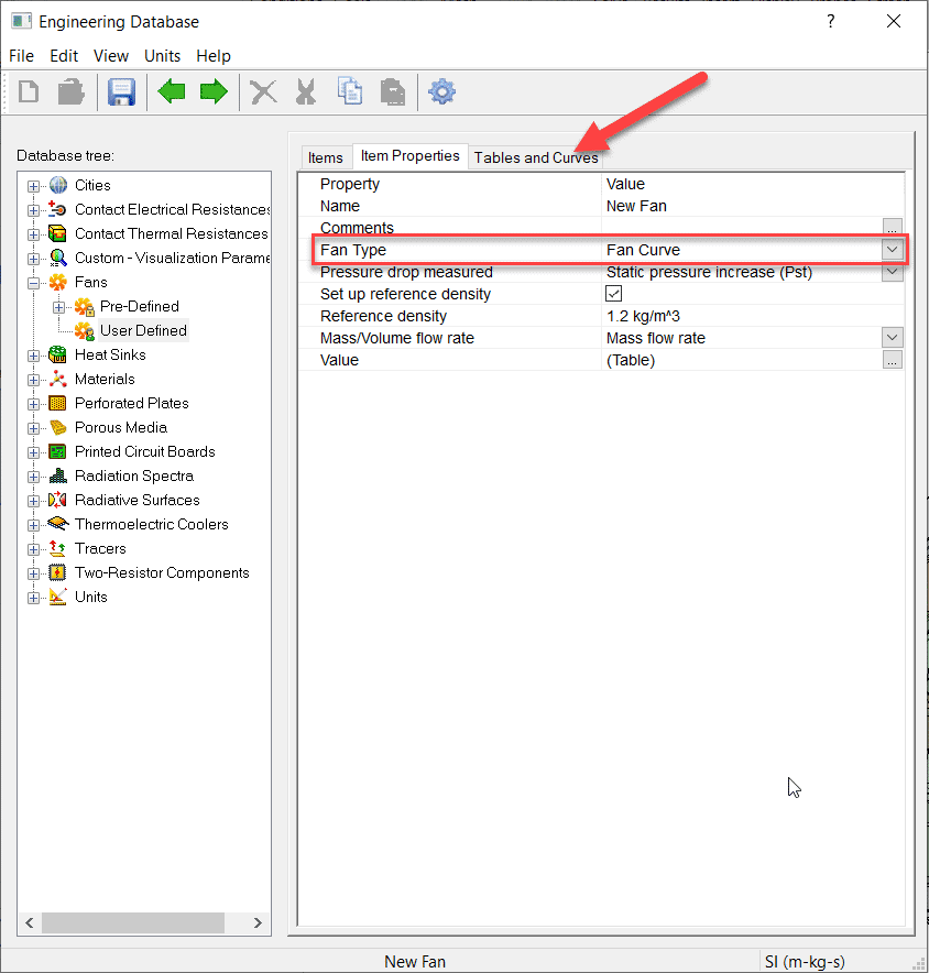 , Modeling fans in SOLIDWORKS Flow Simulation