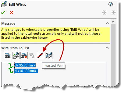 , Ever want to show wires as a twisted pair in SOLIDWORKS Electrical 3D?