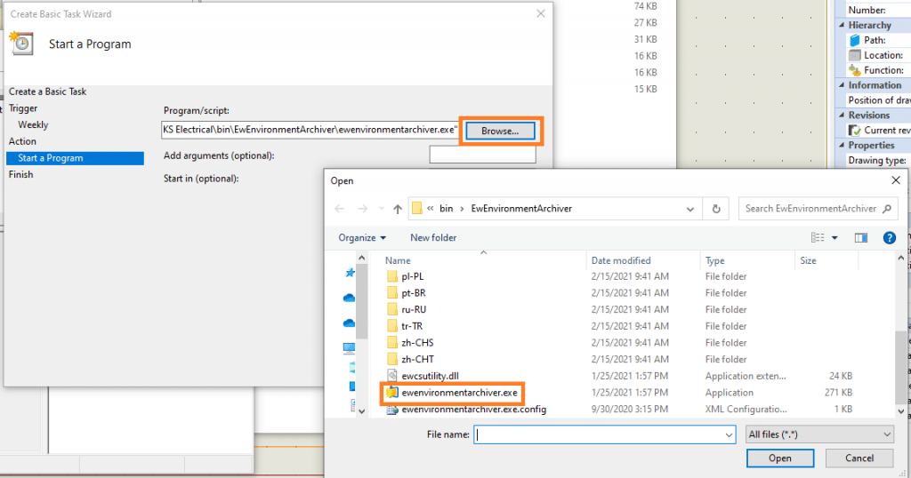 , Backing up SOLIDWORKS Electrical Automatically with Windows Task Scheduler
