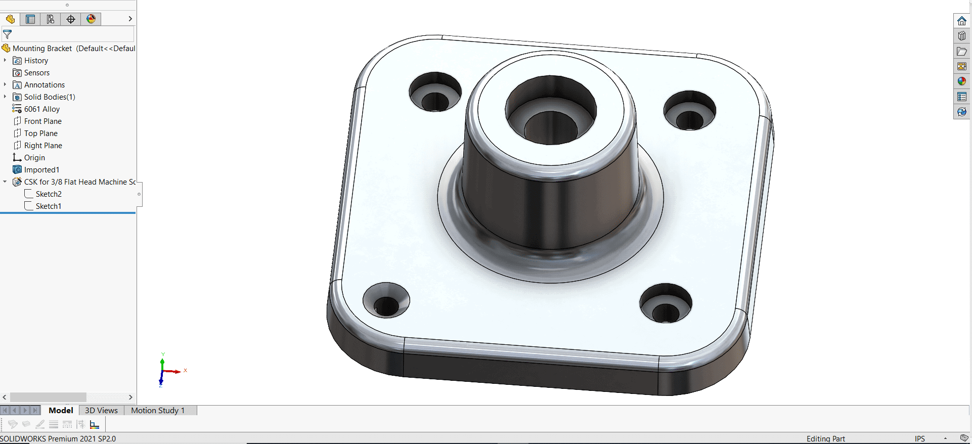 , SOLIDWORKS &#8211; Basic Editing of Imported Parts