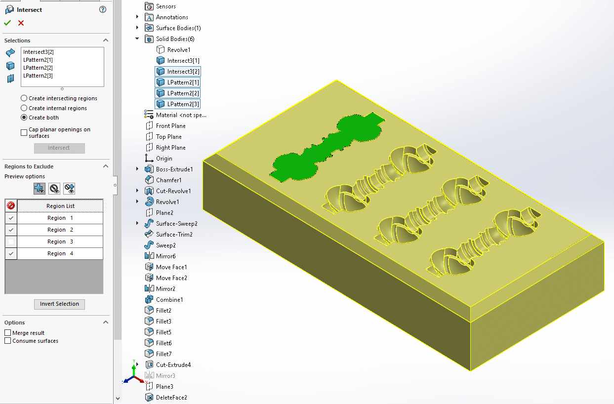 , Making Linear Patterns Work in SOLIDWORKS