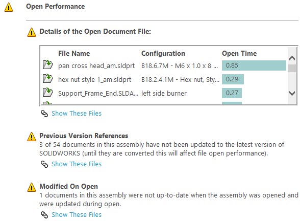 , Performance Evaluation with SOLIDWORKS Assembly