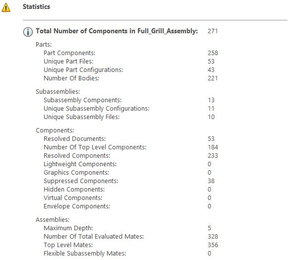 , Performance Evaluation with SOLIDWORKS Assembly