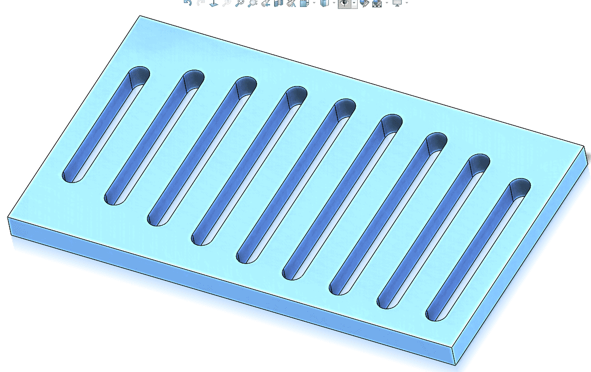 , Patterns: Changing Instance size with the Vary Sketch Option in SOLIDWORKS