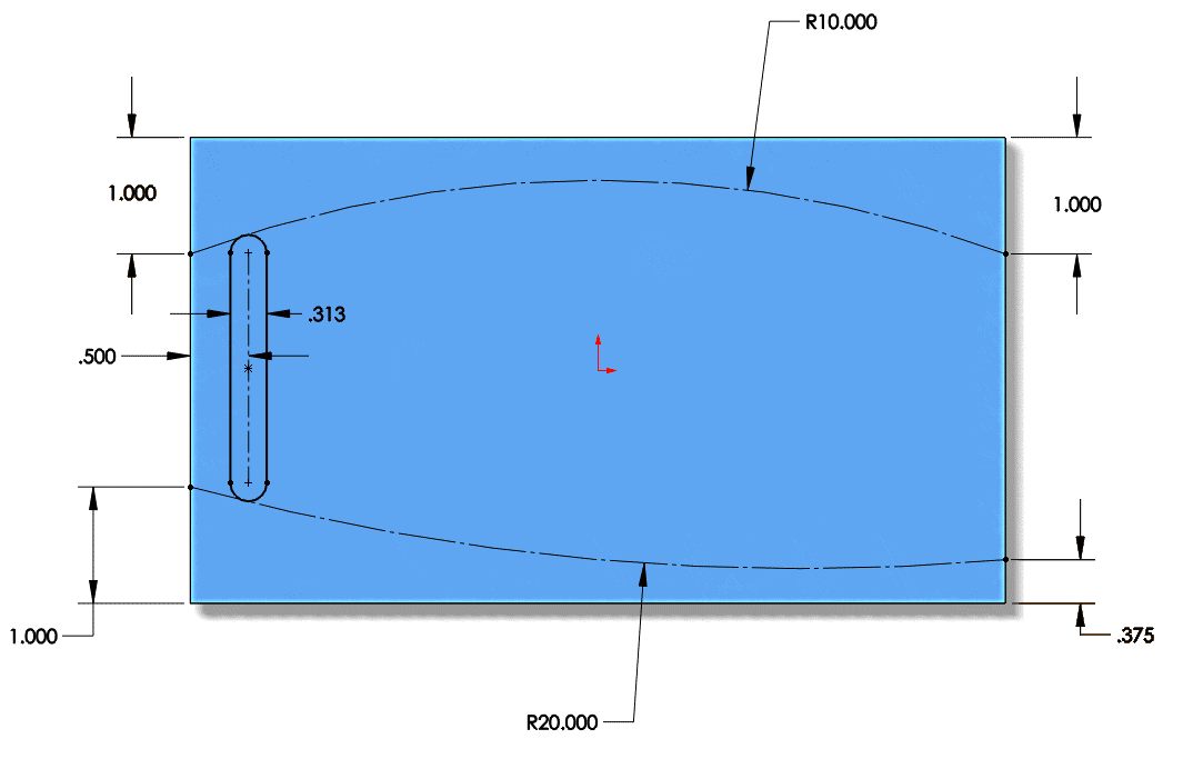 , Patterns: Changing Instance size with the Vary Sketch Option in SOLIDWORKS