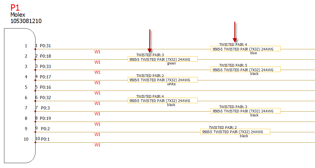 , Documenting Twisted Pairs Within a Cable on SOLIDWORKS Electrical