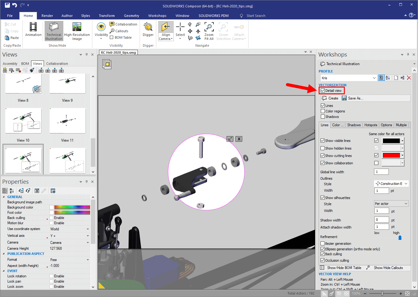 , SOLIDWORKS Composer Detail views, round 2