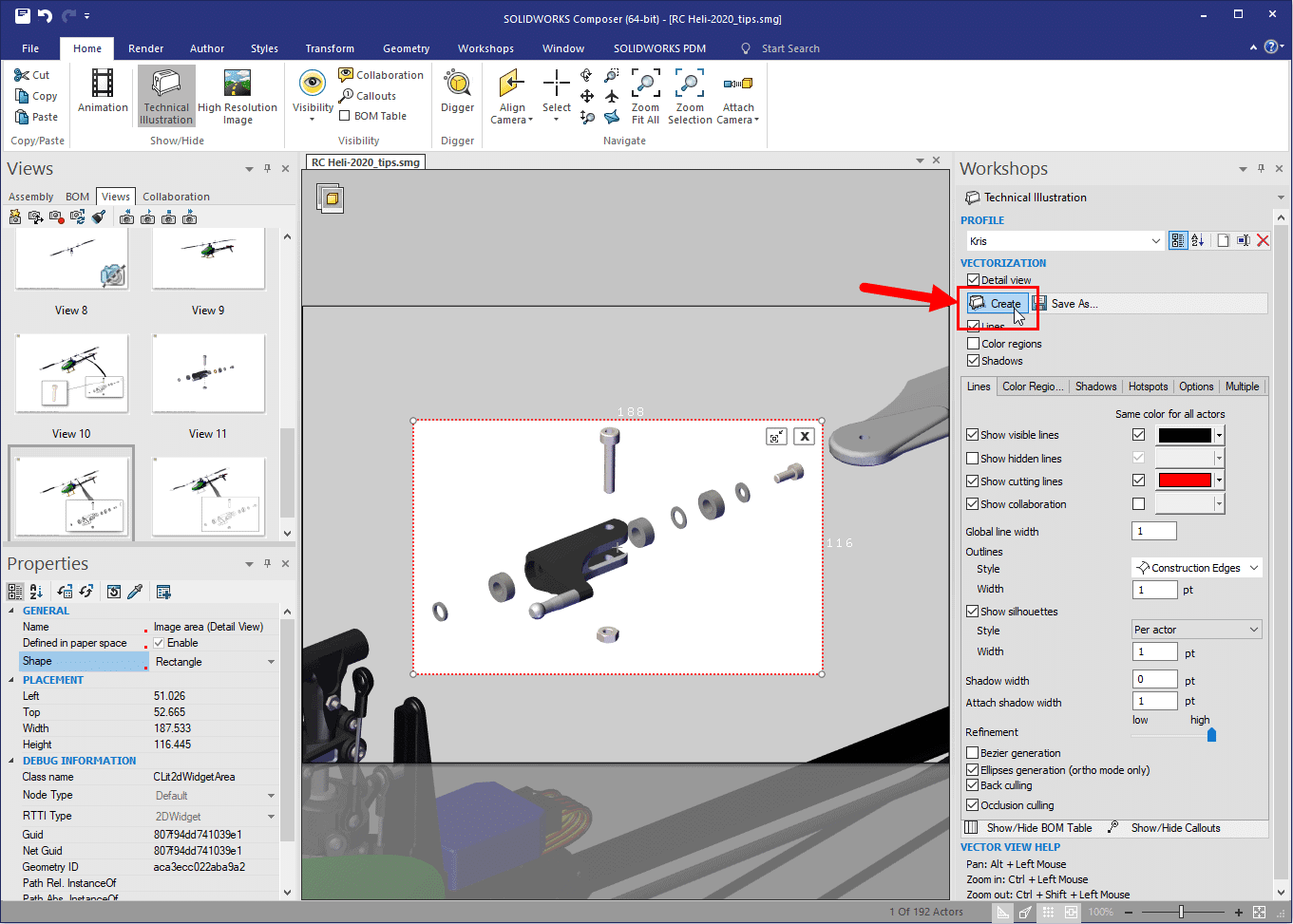 , SOLIDWORKS Composer Detail views, round 2