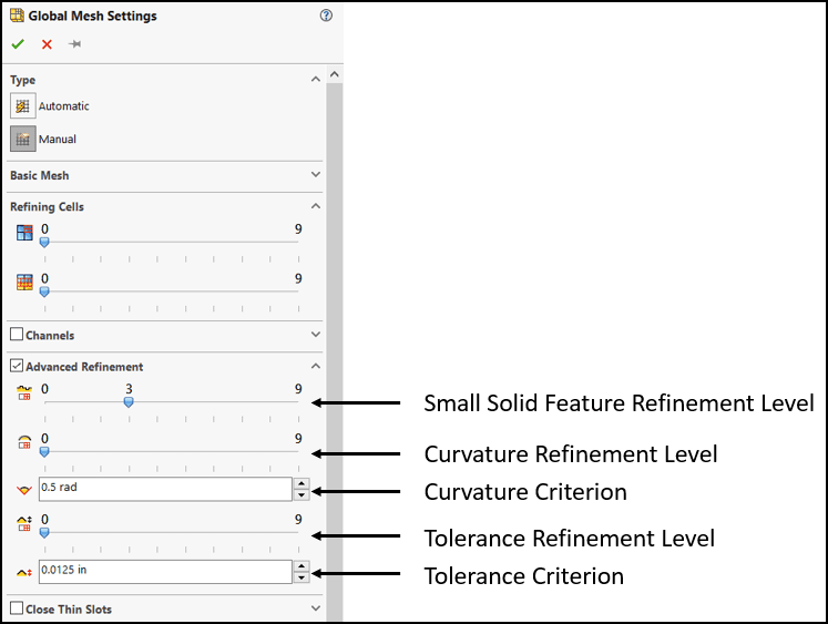 , SOLIDWORKS Flow Simulation Meshing – Global Manual Settings: Part 2