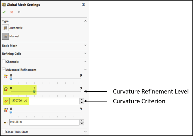 , SOLIDWORKS Flow Simulation Meshing – Global Manual Settings: Part 2