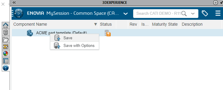 , Saving Templates to the 3DEXPERIENCE Platform