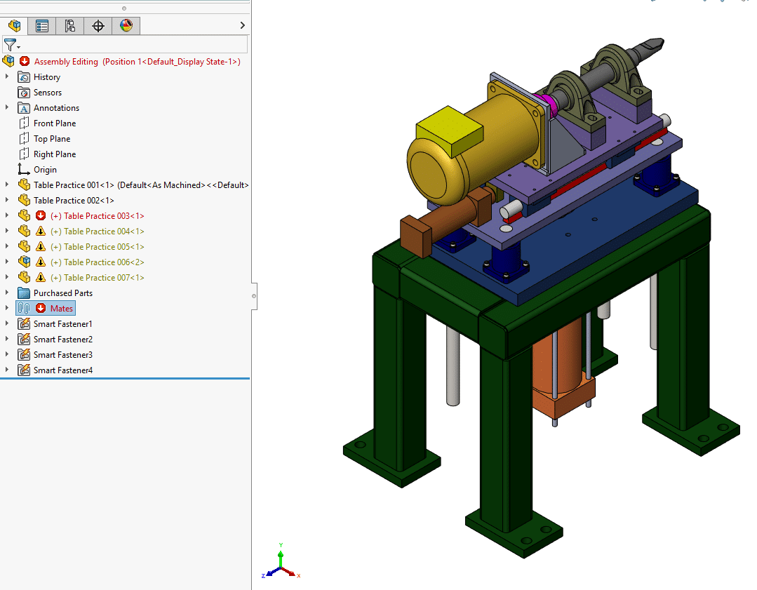 Assembly Feature Manager Tree