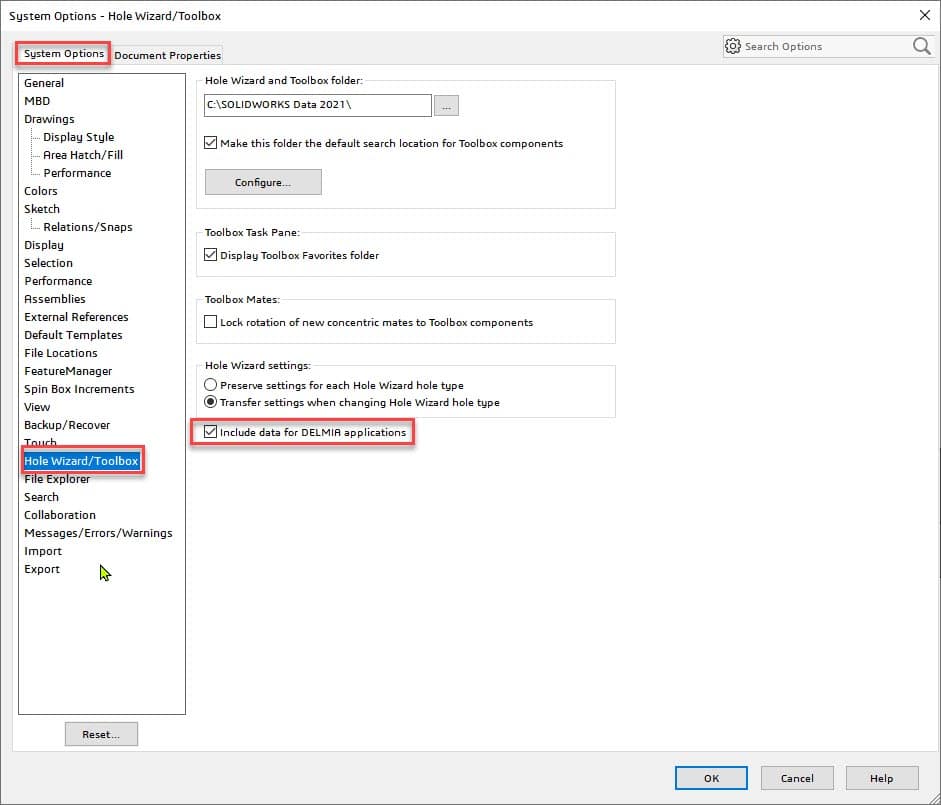 , SOLIDWORKS Feature Recognition When Importing SOLIDWORKS Files Into DELMIA &#8211; NC Shop Floor Programmer (NSR)