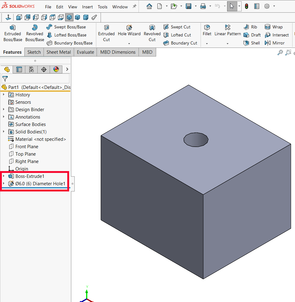 , Save Time Creating Common Starting Features with Templates in SOLIDWORKS