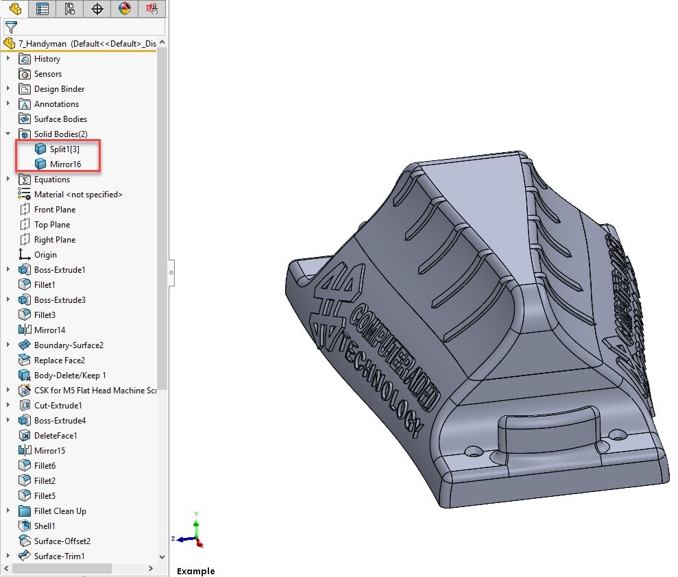 , Split and Combine Magic in SOLIDWORKS