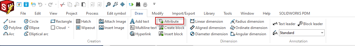 , Project Configuration Attribute Tab in SOLIDWORKS Electrical