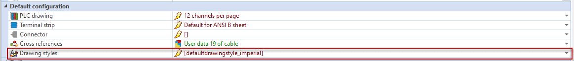 , Project Configuration Attribute Tab in SOLIDWORKS Electrical