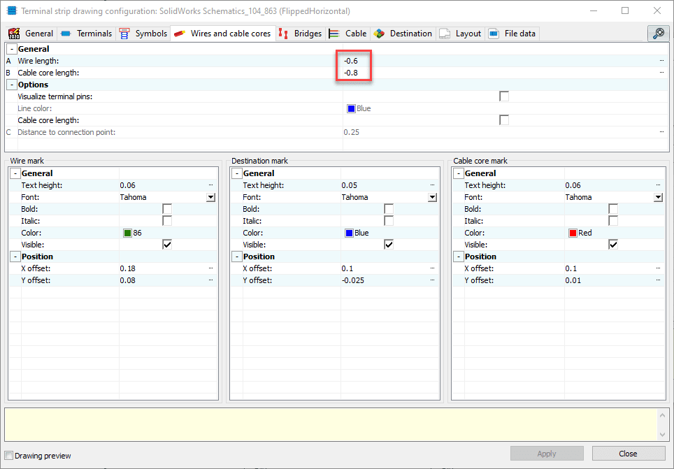 , SOLIDWORKS Electrical: How to Flip the Horizontal Terminal Strip Drawing