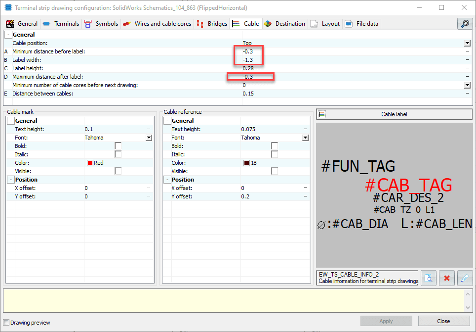 , SOLIDWORKS Electrical: How to Flip the Horizontal Terminal Strip Drawing