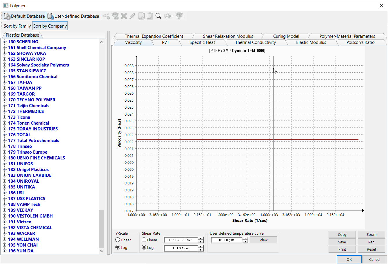 , Importing a custom material into SOLIDWORKS Plastics