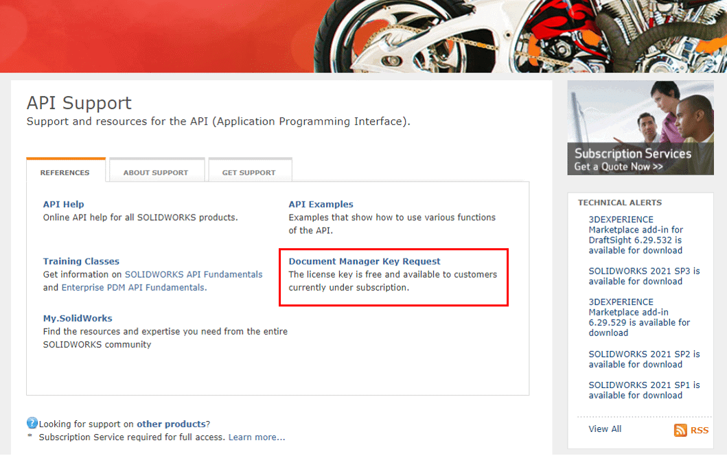 , How to Request a License for the SOLIDWORKS Document Manager API