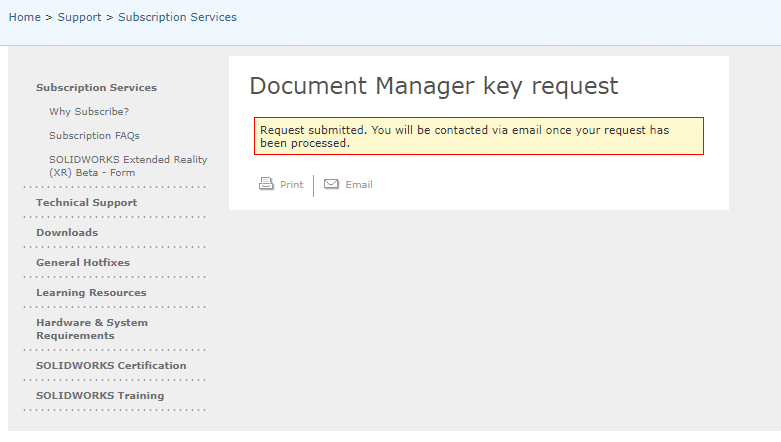 , How to Request a License for the SOLIDWORKS Document Manager API