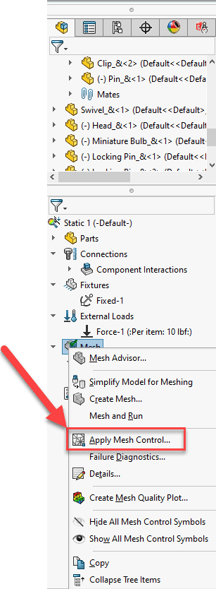 , Mesh Controls in SOLIDWORKS: Not just for Faces and Edges
