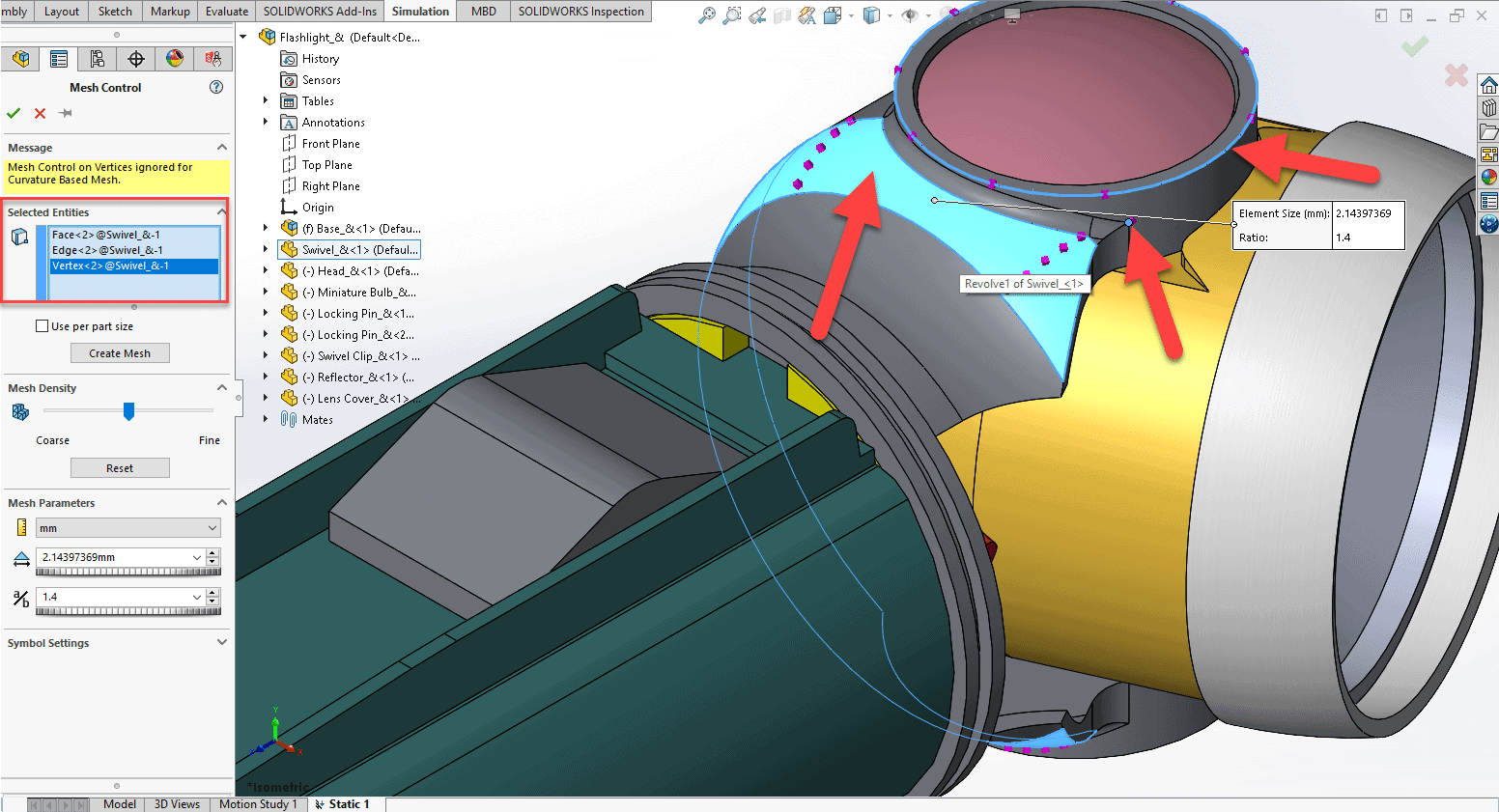 , Mesh Controls in SOLIDWORKS: Not just for Faces and Edges