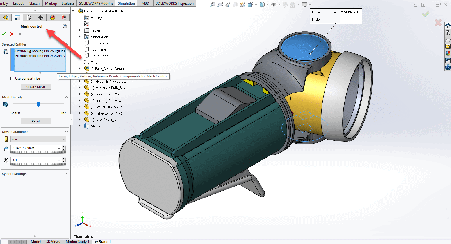 , Mesh Controls in SOLIDWORKS: Not just for Faces and Edges