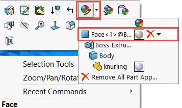 , Create Custom Appearances in SOLIDWORKS