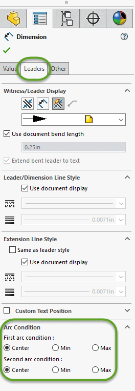 , SOLIDWORKS: Dimensioning Arcs and Circles