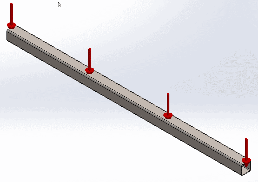 , Understanding beam diagrams in SOLIDWORKS Simulation