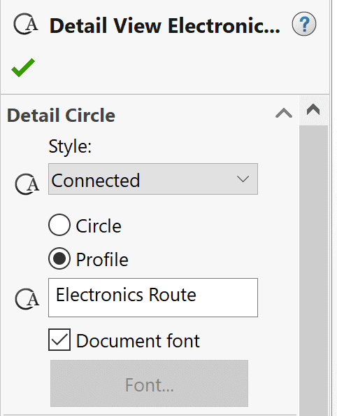 , Detail Views – How to create and utilize custom shapes in SOLIDWORKS