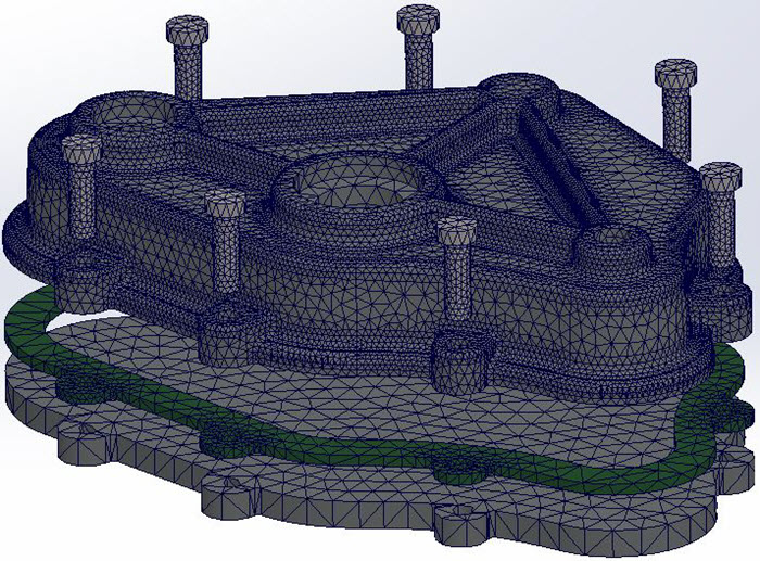 solidworks simulation meshing process complete