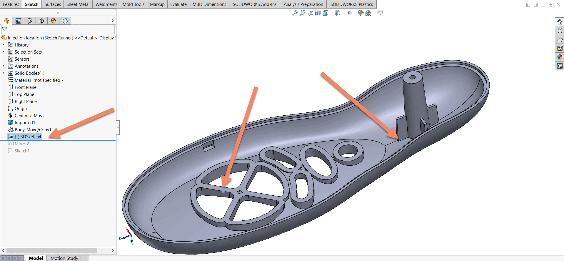 , SOLIDWORKS 2022 What’s New – Plastics Injection Location Advisor