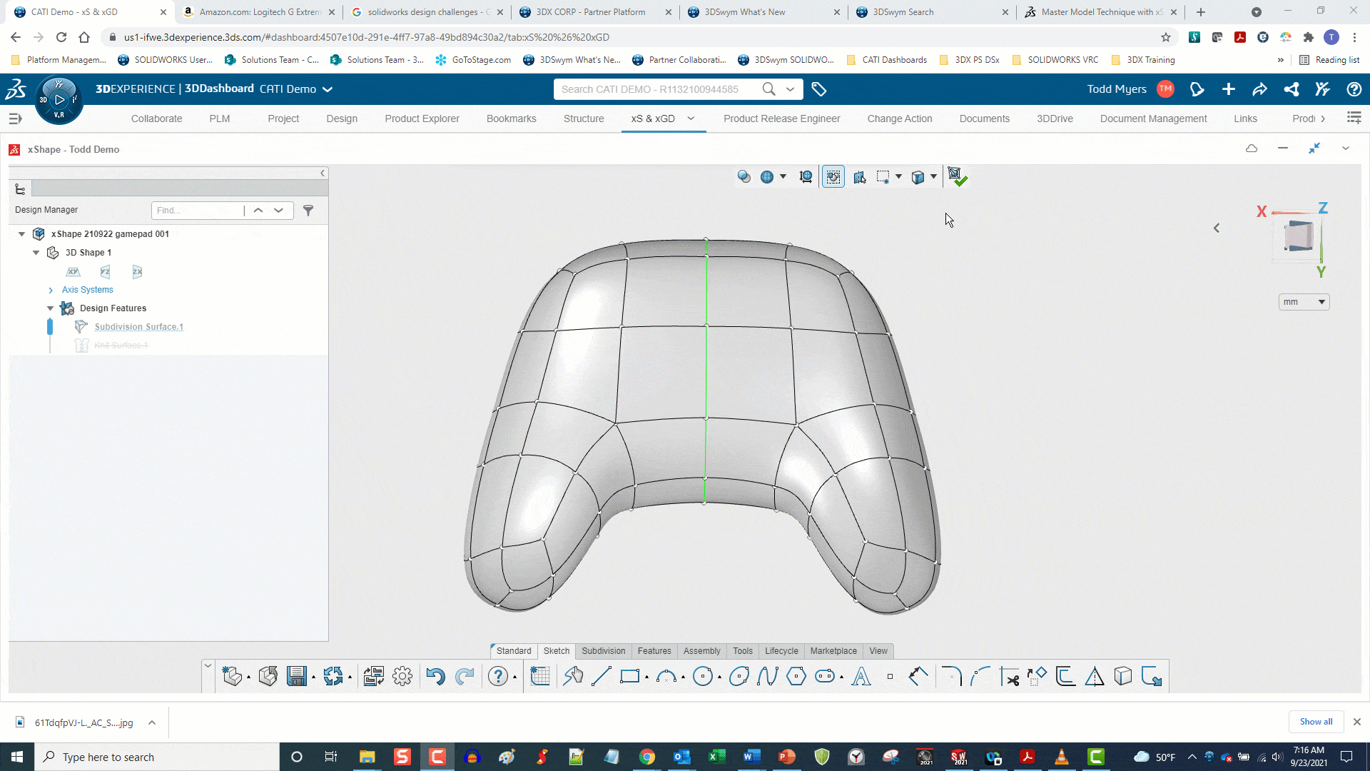 xshape select eternal geometry