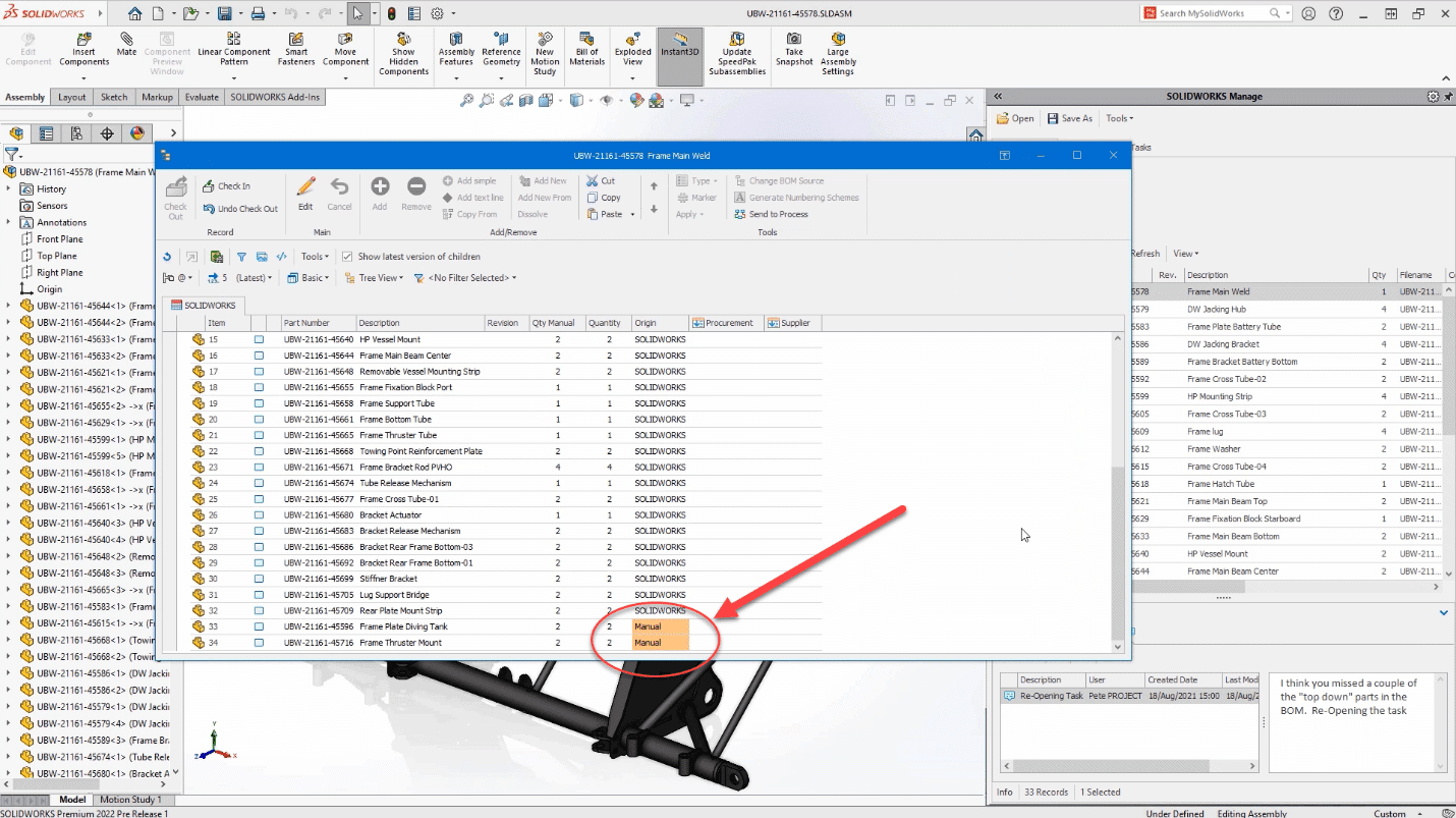 , SOLIDWORKS 2022 What’s New – SOLIDWORKS Manage 2022 &#8211; Part 1