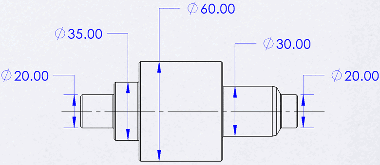 solidworks 2021 symmetric Linear Diameter Dimensions