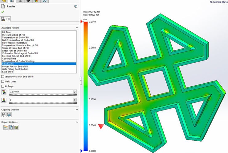 solidworks 2022 plastics fill analysis