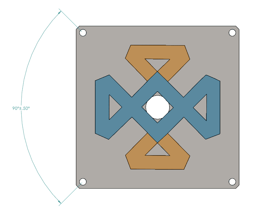 solidworks mbd front view of angle dimension