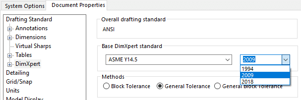 solidworks 2022 mbd asme options