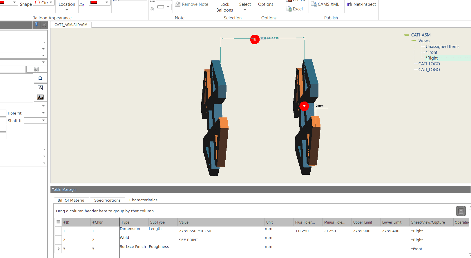 SOLIDWORKS Inspection 2022 adds support for SOLIDWORKS Assemblies in the Standalone