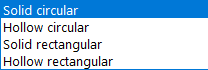 section parameters