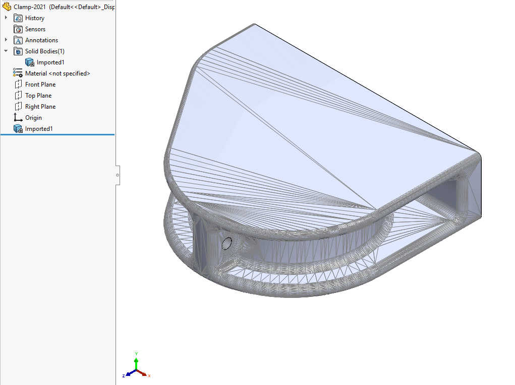 solidworks 2021 import stl file