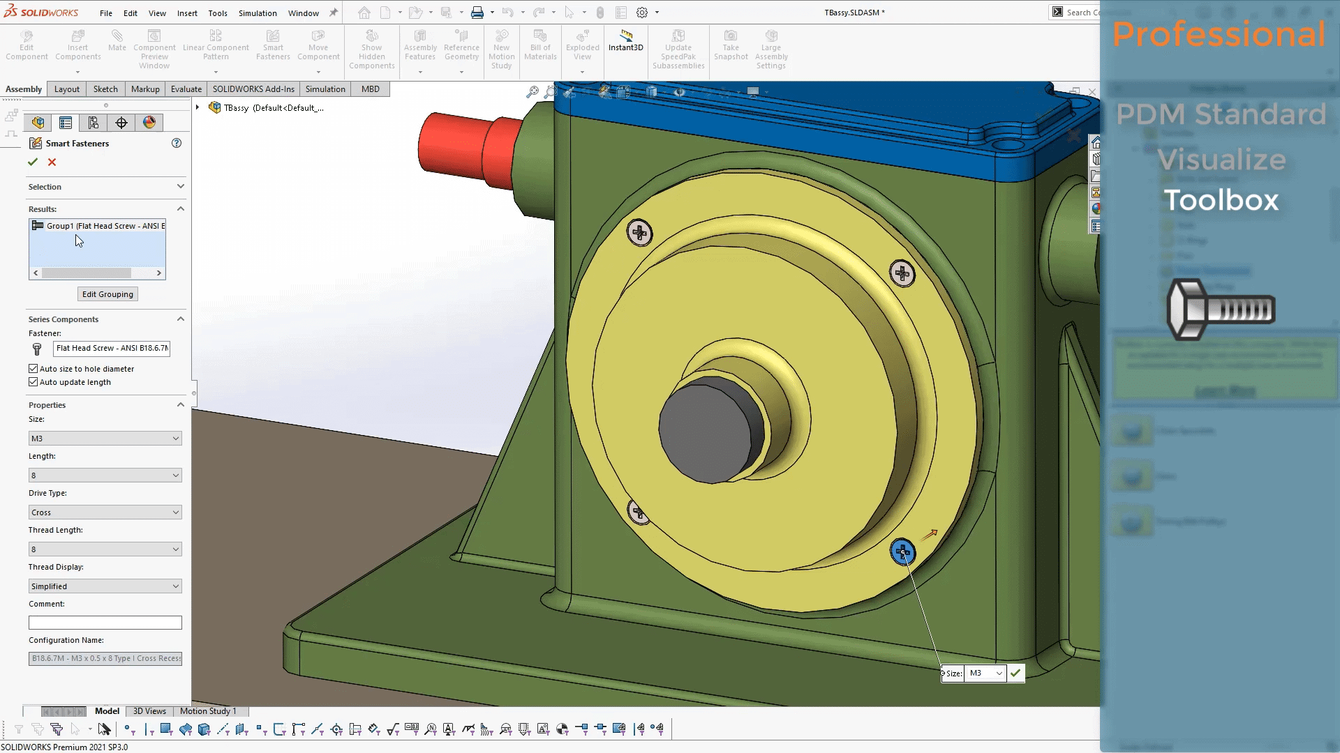 solidworks professional toolbox